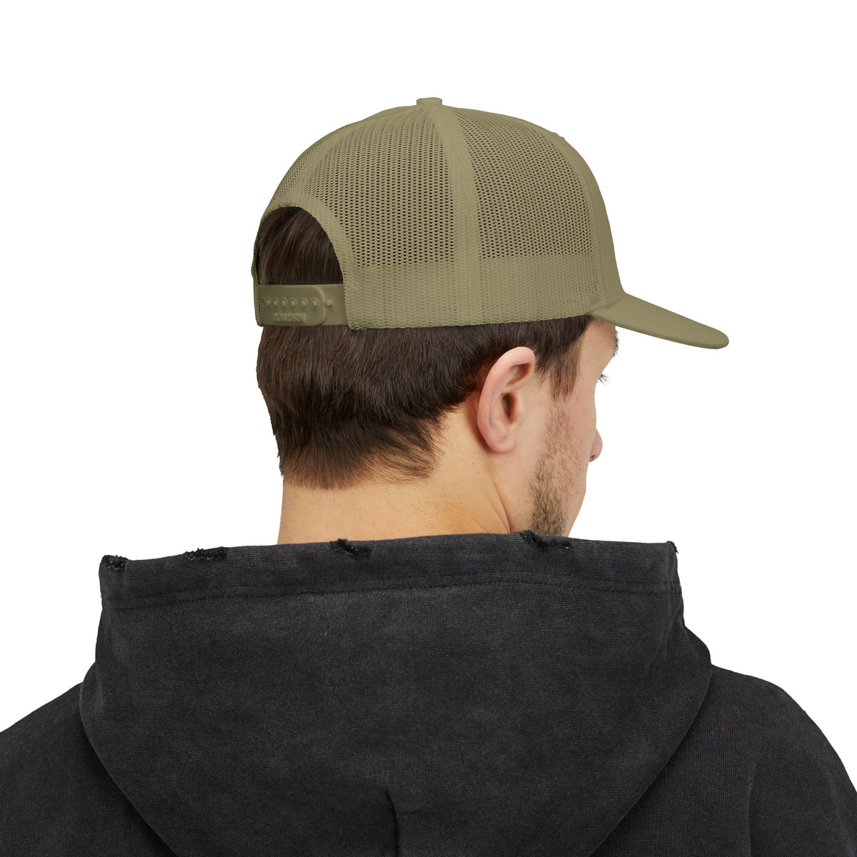 Lion Emblem Trucker Cap – Black Outdoor Adventure Hat