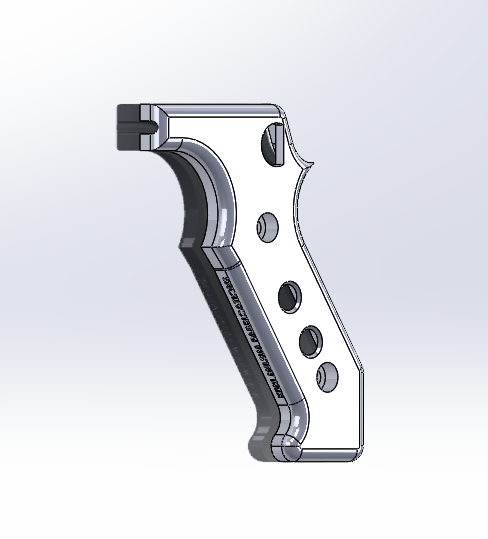 Kiwi Milsim - M240 Pressure Pad Grip Plate